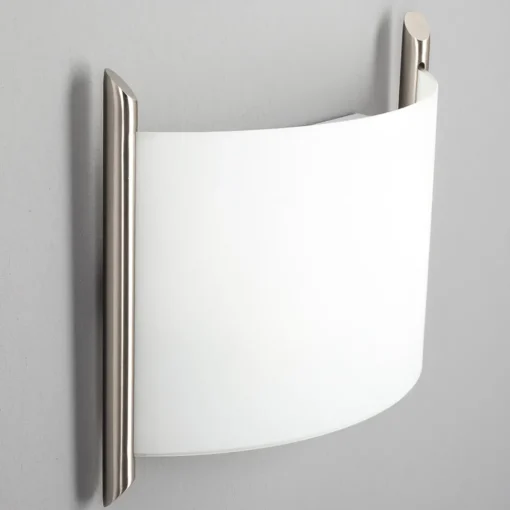 Lindby vegglampe Filippa, 31 cm, nikkel, glass, E27 Outlet