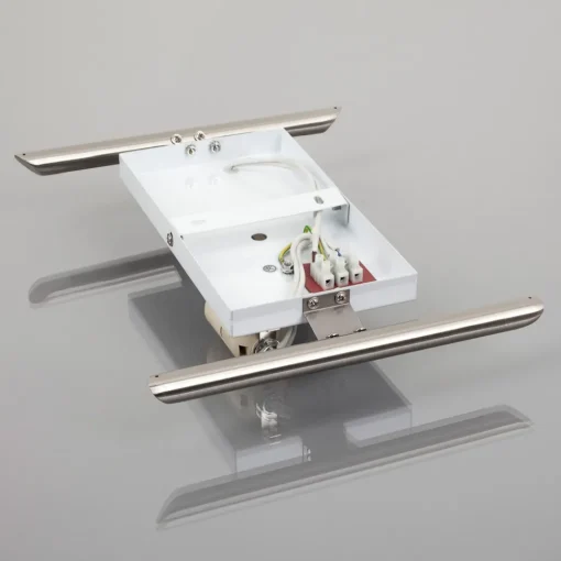 Lindby vegglampe Filippa, 31 cm, nikkel, glass, E27 Outlet