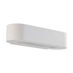 Lindby vegglampe Fioni, hvit, gips, G9, 6,5 cm, lakkerbar Best