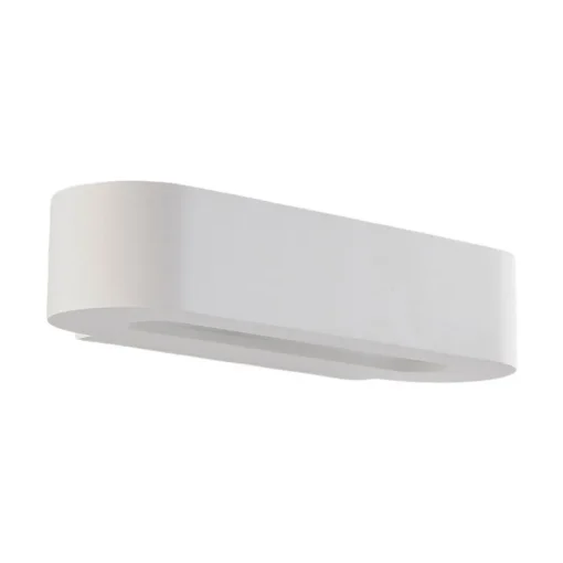 Lindby vegglampe Fioni, hvit, gips, G9, 6,5 cm, lakkerbar Best