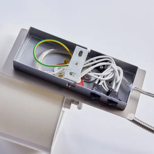 Lindby vegglampe Florens, nikkel, LED-leselampe, 23,5 cm Online