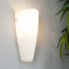 Lindby vegglampe Hermine, hvit, glass, høyde 30 cm, E27 Clearance