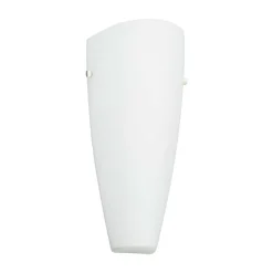 Lindby vegglampe Hermine, hvit, glass, høyde 30 cm, E27 Clearance