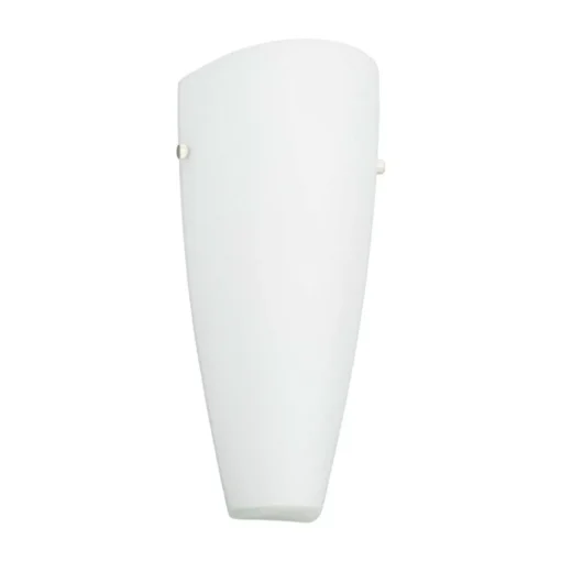 Lindby vegglampe Hermine, hvit, glass, høyde 30 cm, E27 Clearance