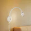 Lindby vegglampe Jyla, hvit, 4000 K, GX53, fleksibel arm| Kontorbelysning|Led-Innendørs