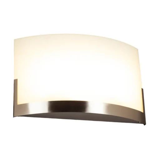 Lindby vegglampe Karla, 35 cm, hvit/nikkel, glass, E27 Online