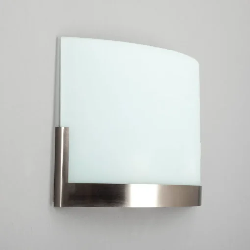 Lindby vegglampe Karla, 35 cm, hvit/nikkel, glass, E27 Online