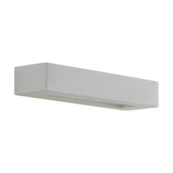 Lindby vegglampe Matteo, hvit, gips, 36 cm, E14, lakkerbar Sale