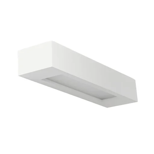 Lindby vegglampe Matteo, hvit, gips, 36 cm, E14, lakkerbar Sale