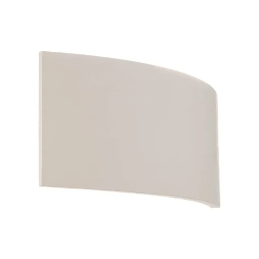 Lindby vegglampe Naike, hvit, gips, høyde 15 cm| Design- Og Hotellbelysning|Vegglamper