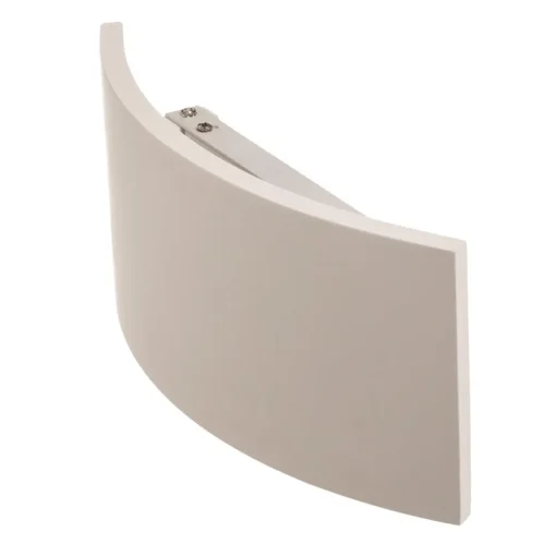 Lindby vegglampe Naike, hvit, gips, høyde 15 cm| Design- Og Hotellbelysning|Vegglamper