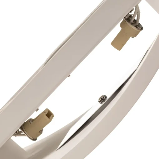 Lindby vegglampe Naike, hvit, gips, høyde 15 cm| Design- Og Hotellbelysning|Vegglamper