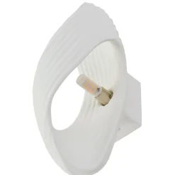 Lindby vegglampe Ornela, hvit, gips, høyde 29,5 cm| Vegglamper