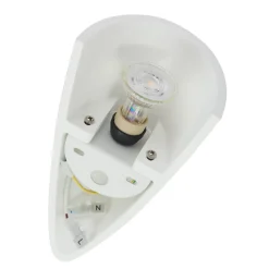 Lindby vegglampe Pascali, høyde 42 cm, hvit, gips Outlet