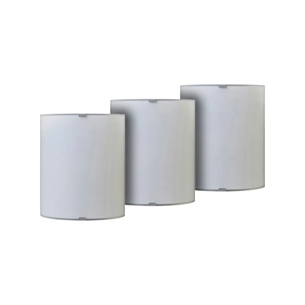 Lindby vegglampe Phil, hvit, glass, høyde 21 cm, sett med 3 stk Online