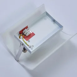 Lindby vegglampe Phil, hvit, glass, høyde 21 cm, sett med 3 stk Online