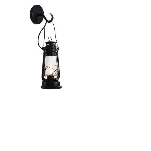 Lindby vegglampe Raisa, rustfarget, metall, lykt, E14| Design- Og Hotellbelysning|Vegglamper