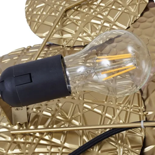Lindby vegglampe Soraya, gull/kobber, metall, 2 lyskilder, 51 cm| Design- Og Hotellbelysning|Vegglamper