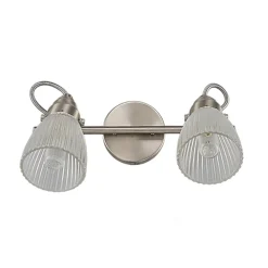 Lindby vegglampe til bad Kara, 31 cm, 2 lyskilder, glass, IP44, G9| Design- Og Hotellbelysning|Spotter I Tak