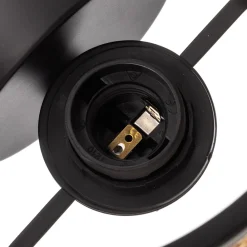 Lindby vegglampe Yaelle, 20 cm høy, rotting, svart, E27 Hot