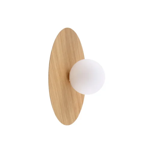 Lindby vegglampe Zain, trefarge/hvit, glass, Ø 33 cm, G9 Best