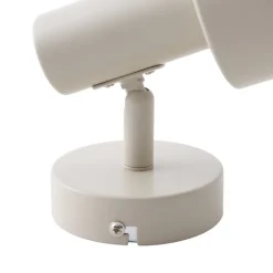 Lindby veggspot Ovelia, beige, metall, E27 Online