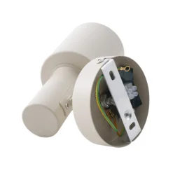 Lindby veggspot Ovelia, beige, metall, E27 Online