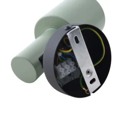Lindby veggspot Ovelia, grønn/svart, metall, E27| Vegglamper