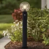 Lindby veilampe Dangan, klar, 90 cm, glass, sensor| Gatebelysning Med Sensor|Utebelysning Med Sensor