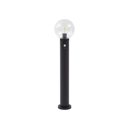 Lindby veilampe Dangan, klar, 90 cm, glass, sensor| Gatebelysning Med Sensor|Utebelysning Med Sensor