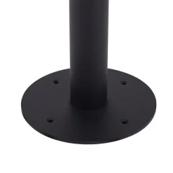 Lindby veilampe Zayn, svart, glass, høyde 109 cm, IP65| Gatebelysning Med Sensor|Terrassebelysning