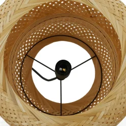Lindby Venora hengelampe, Ø 40 cm, ett nivå, bambus, E27| Pendellamper