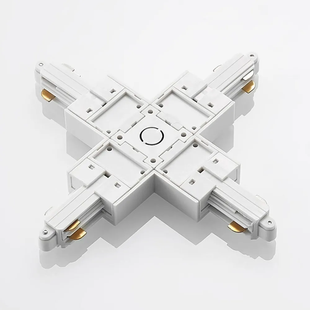 Lindby X-connector Linaro, hvit, 1-fase system| Skinnesystem