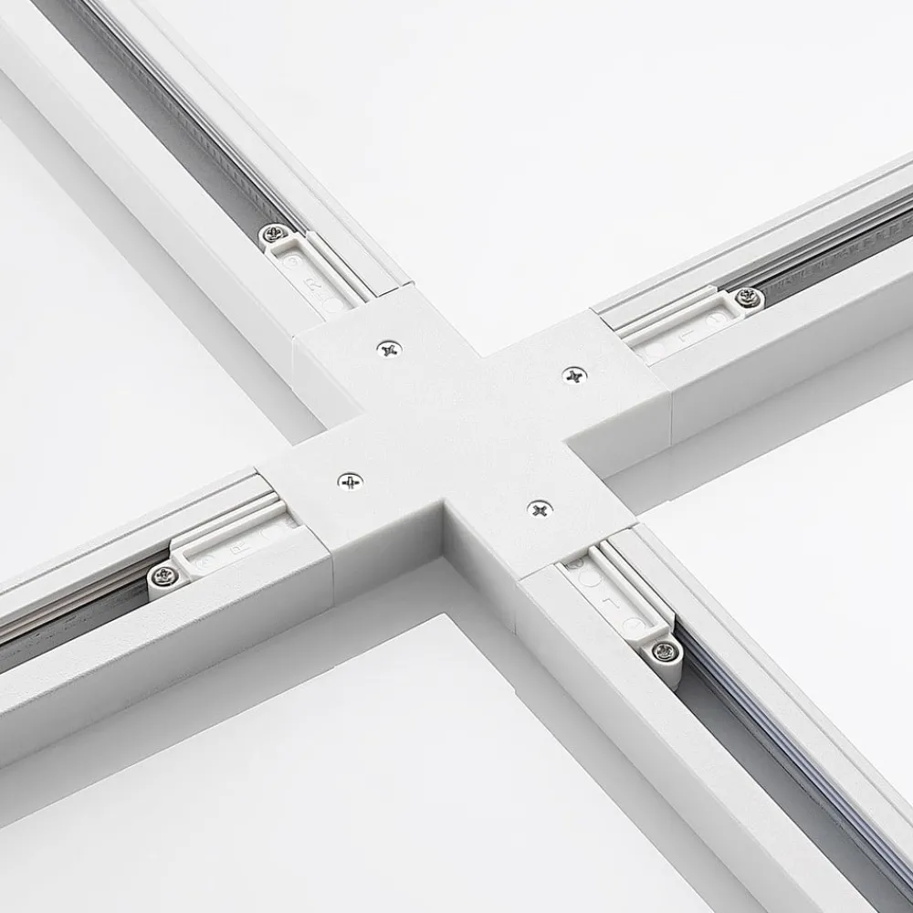 Lindby X-connector Linaro, hvit, 1-fase system| Skinnesystem