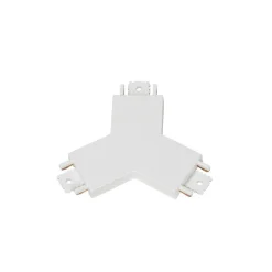 Lindby Y-kontakt Lumaro, hvit, 7,85 cm, plast| Skinnesystem