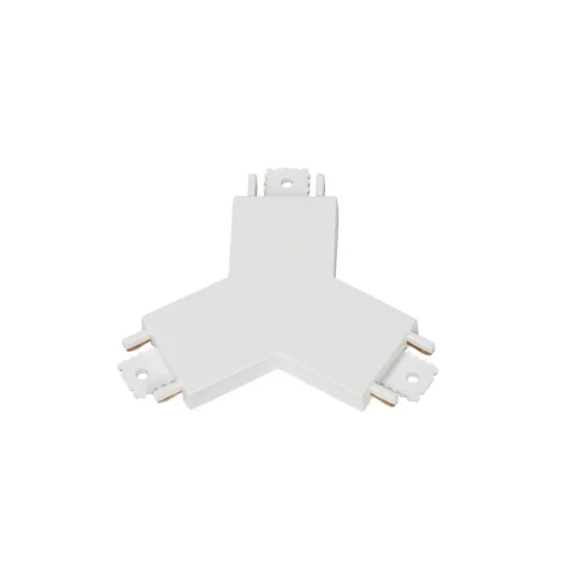 Lindby Y-kontakt Lumaro, hvit, 7,85 cm, plast| Skinnesystem