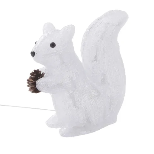 Lindby Yuki LED-dekofigur, plast, ekorn| Julebelysning|Dekorasjonsbelysning