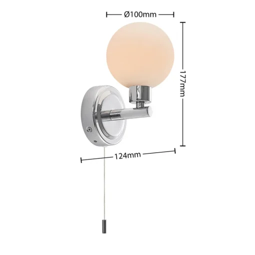Lindby Zaniba vegglampe, krom Outlet