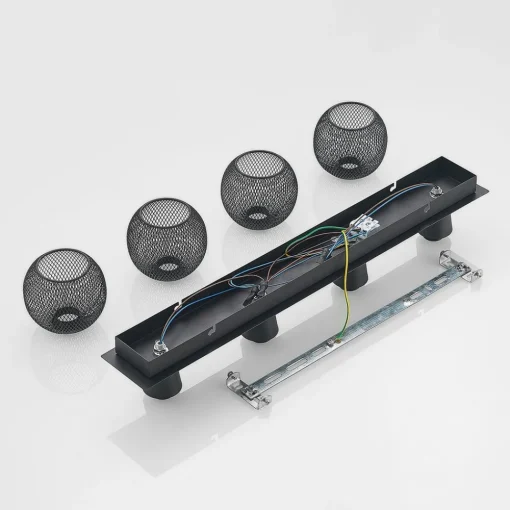 Lindby Zerda taklampe, gitter, 4 lyskilder| Spotter I Tak