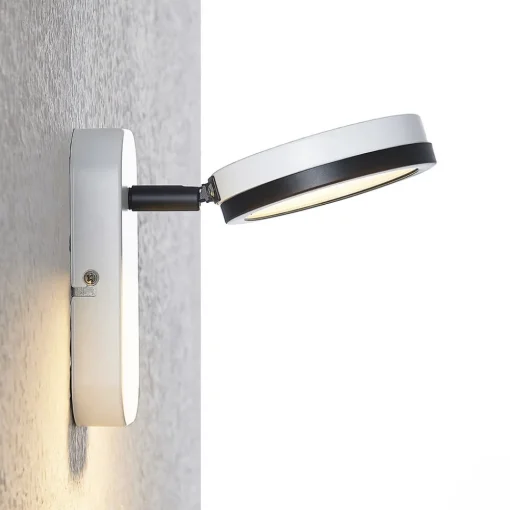 Lindby -spot Vesim, hvit, 1-lys, 15 cm høy, jern Online