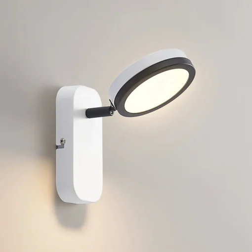 Lindby -spot Vesim, hvit, 1-lys, 15 cm høy, jern Online