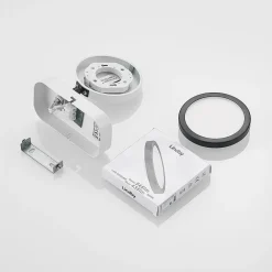 Lindby -spot Vesim, hvit, 1-lys, 15 cm høy, jern Online
