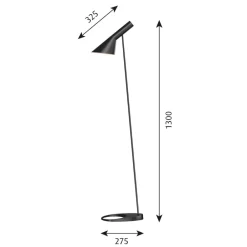 Louis Poulsen AJ - Gulvlampe, svart| Gulvlamper