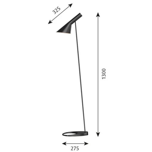 Louis Poulsen AJ - Gulvlampe, svart| Gulvlamper