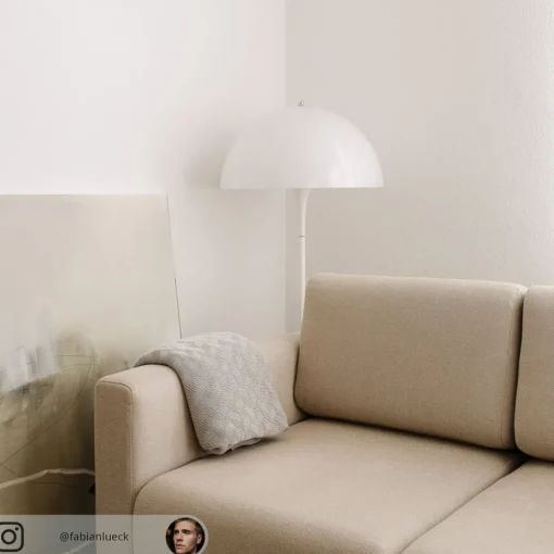 Louis Poulsen Panthella – designgulvlampe, opal| Gulvlamper