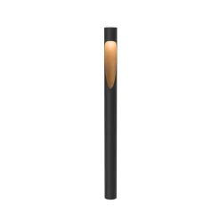 Louis Poulsen veilampe Flindt, 940 svart 70 cm sokkel 24 V| Gatebelysning, Pullert Belysning