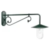 K.S. Verlichting Louvre utendørs vegglampe, projeksjon 90 cm grønn/klar| Vegglamper Utendørs
