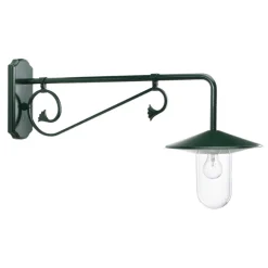 K.S. Verlichting Louvre utendørs vegglampe, projeksjon 90 cm grønn/klar| Vegglamper Utendørs