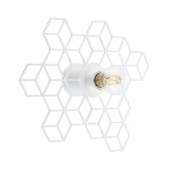 Lucande Alexaru vegglampe, ruter, hvit Discount