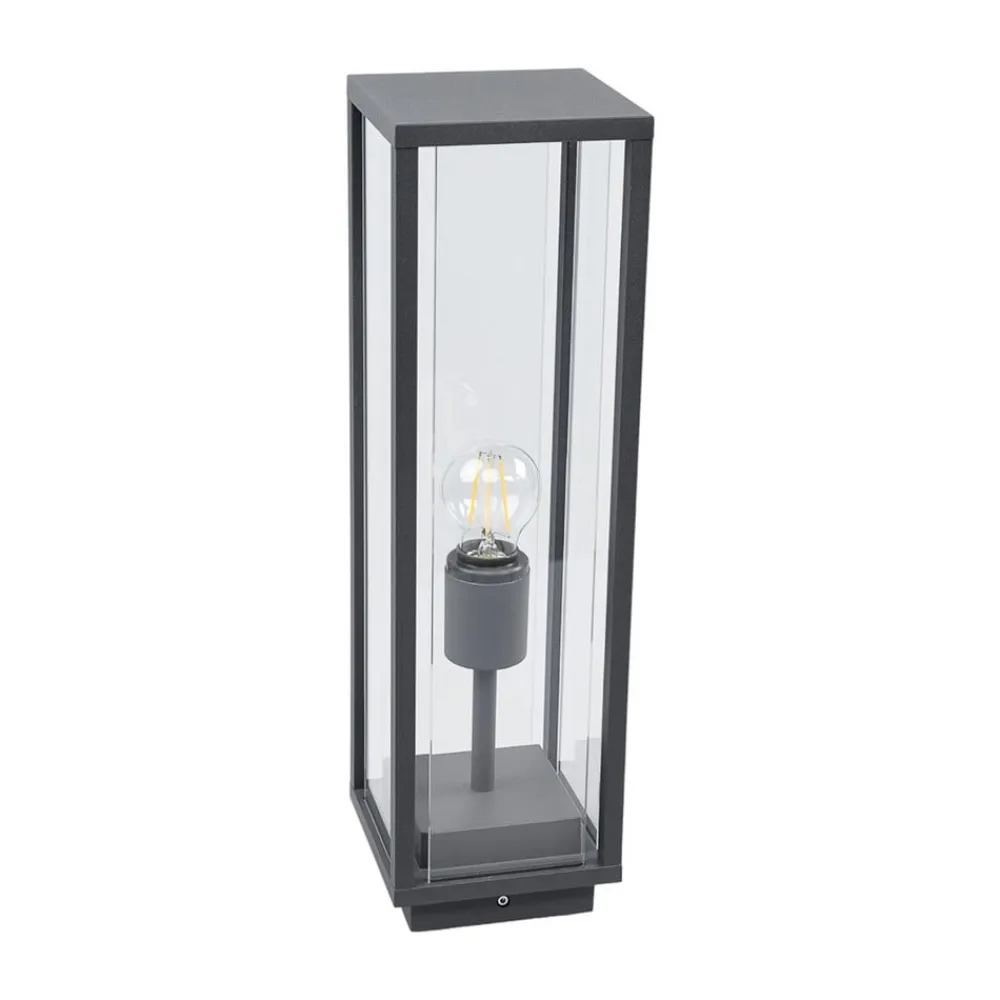 Lucande Annalea sokkellampe, 50 cm, antrasitt, IP54 Clearance